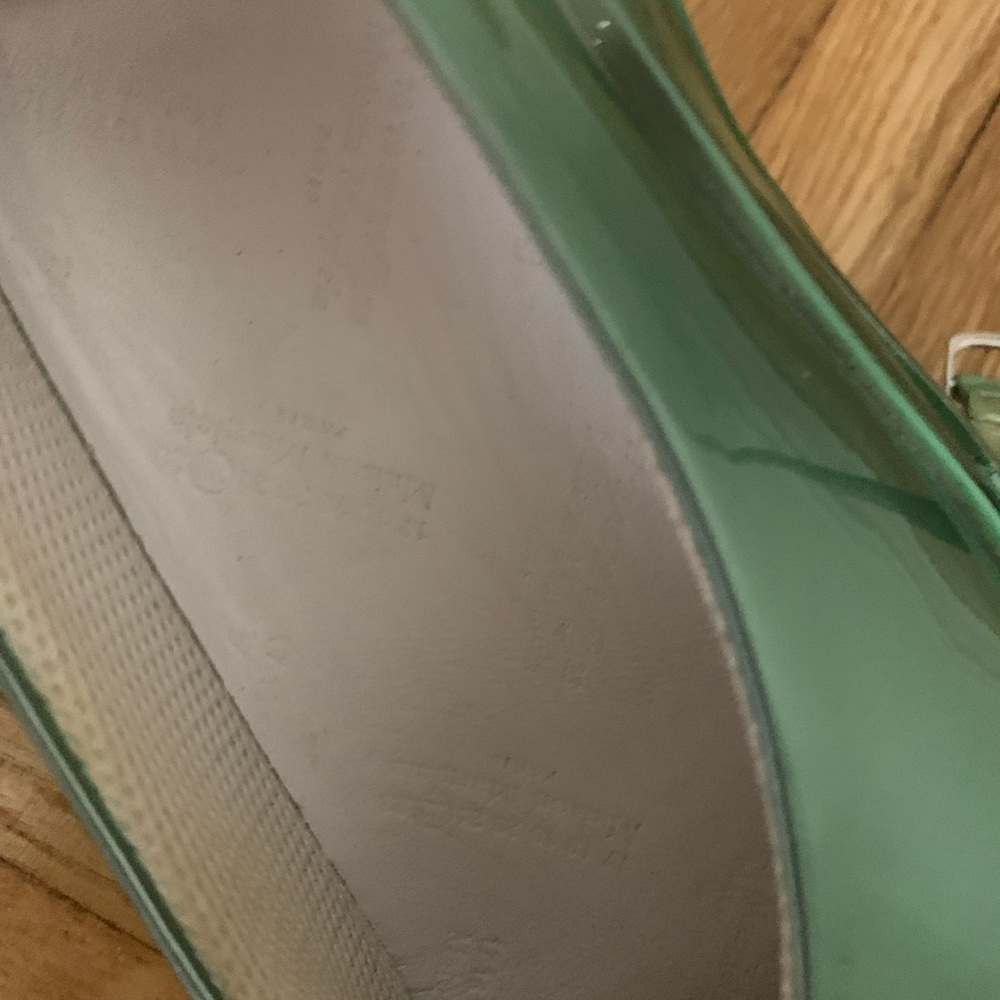 Maison Martin Margiela Metallic Green Platform Mary Jane Sneakers - Picture 8 of 10